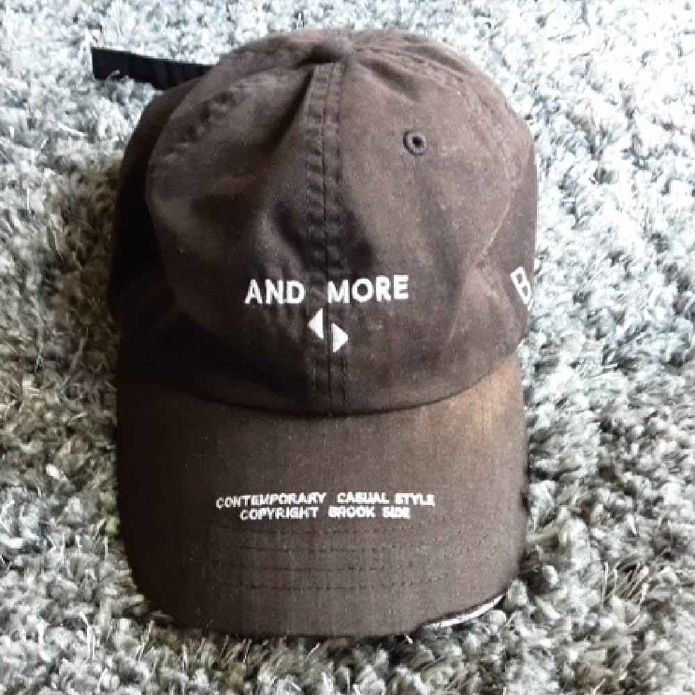 Brown Distressed Casual Cap
